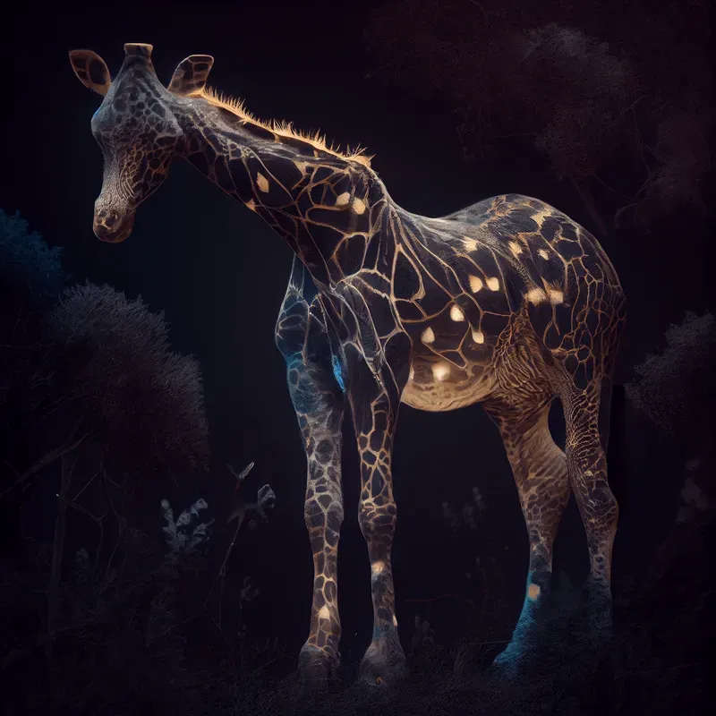 Illuminated Animal Posters