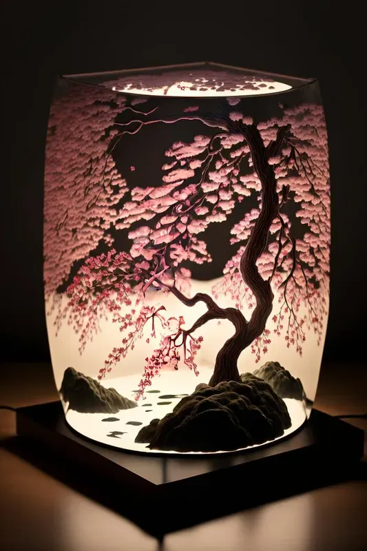 Glowing 3D Interior Lamps