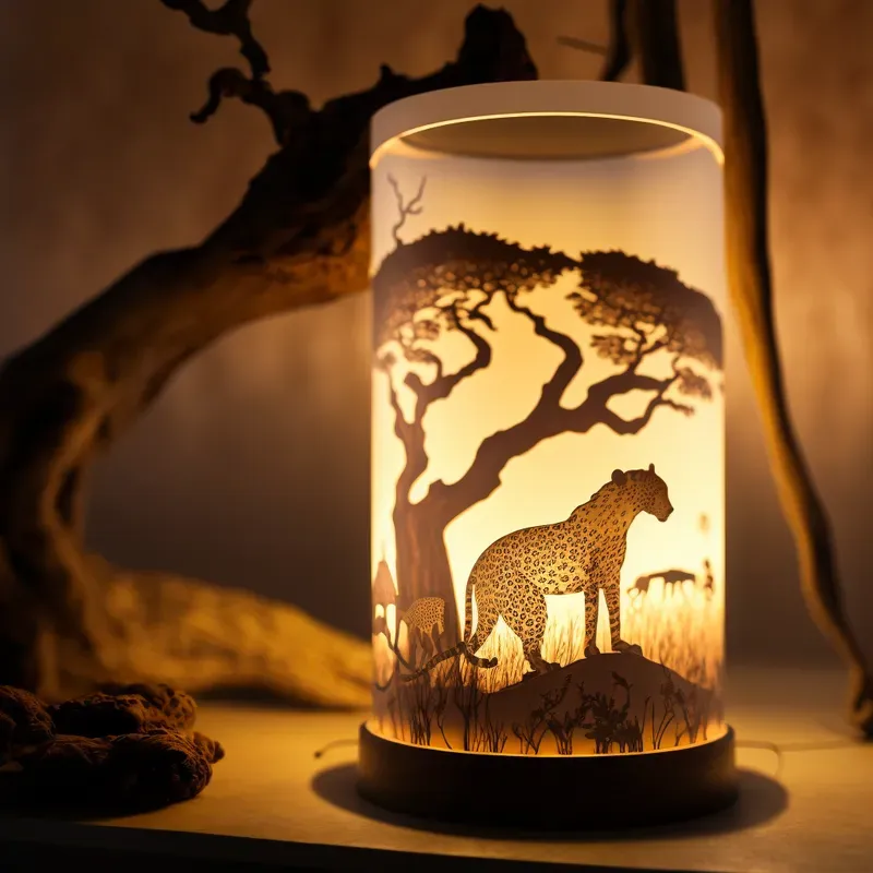 Glowing 3D Interior Lamps