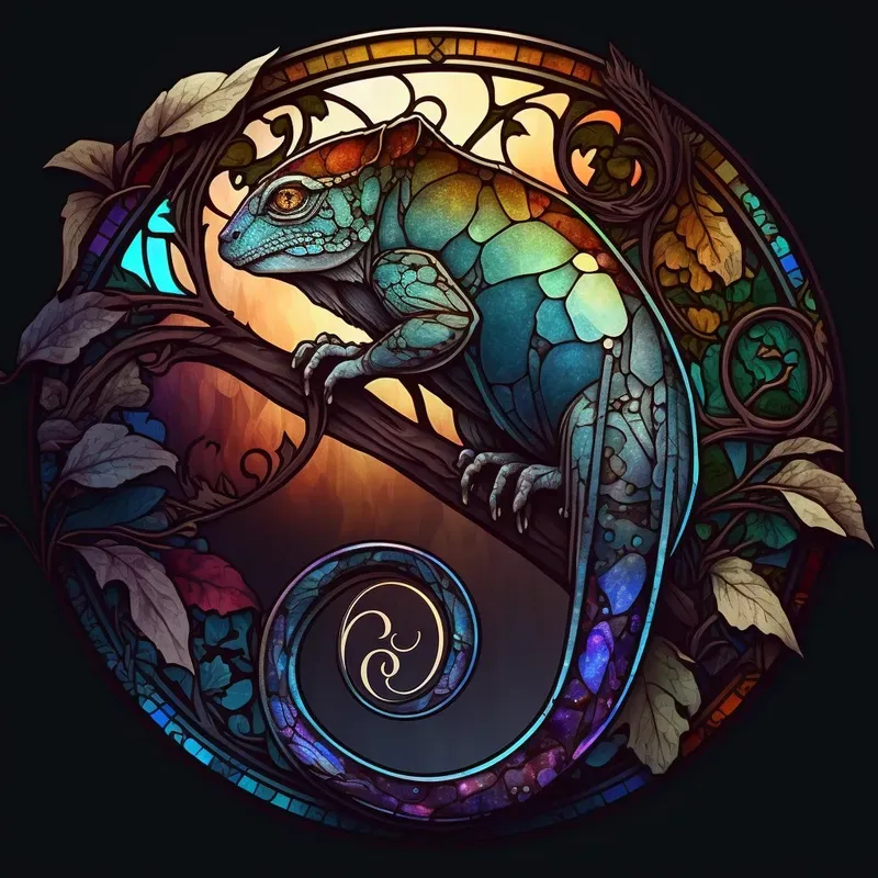 Stained Glass Animals