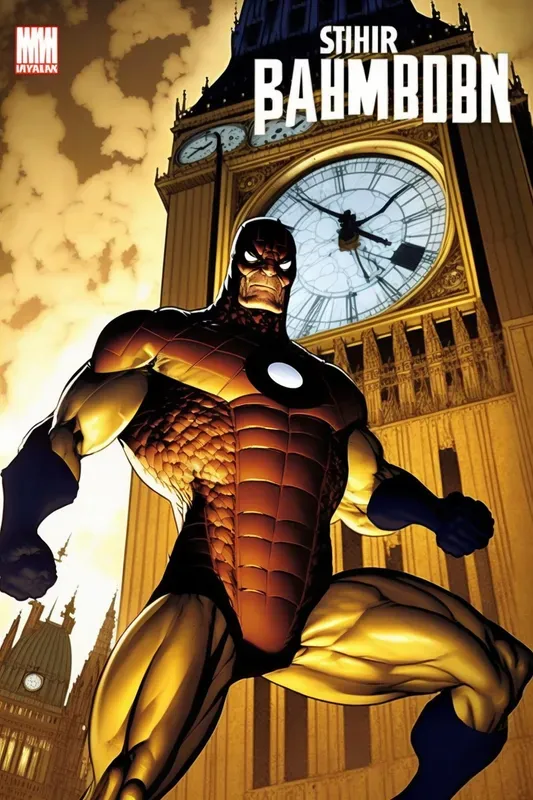 Superhero Comic Book Covers Marvel Style