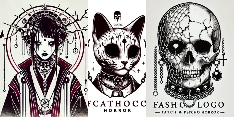 Gothic Horror Fashion Logos generated by undefined