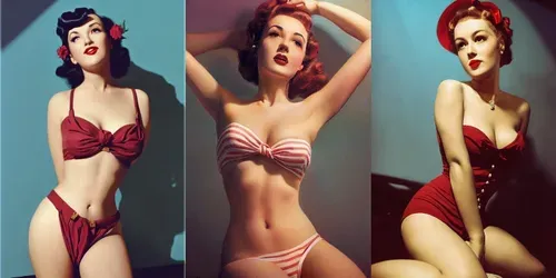 1950s Pin Up Models generated by midjourney