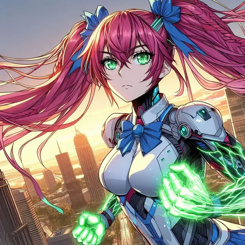 Anime Manga Superpower School Heroines