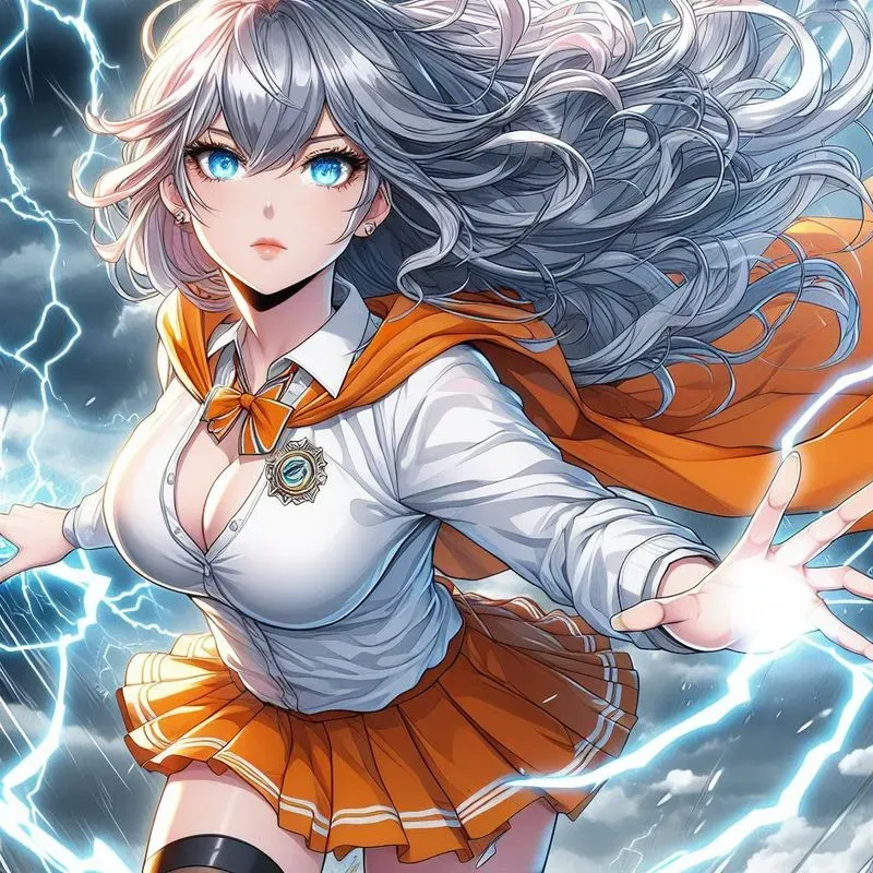 Anime Manga Superpower School Heroines