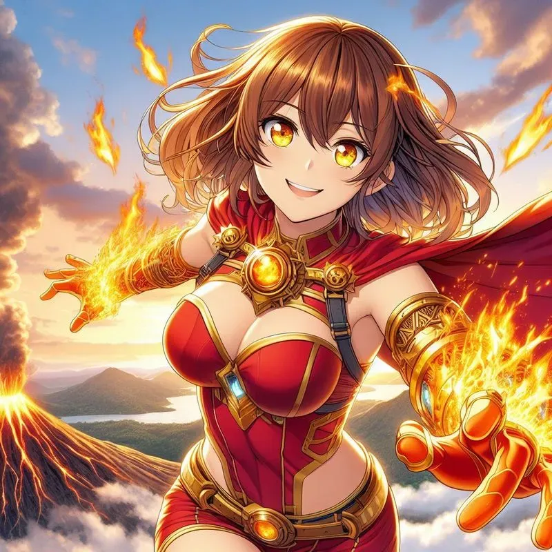 Anime Manga Superpower School Heroines