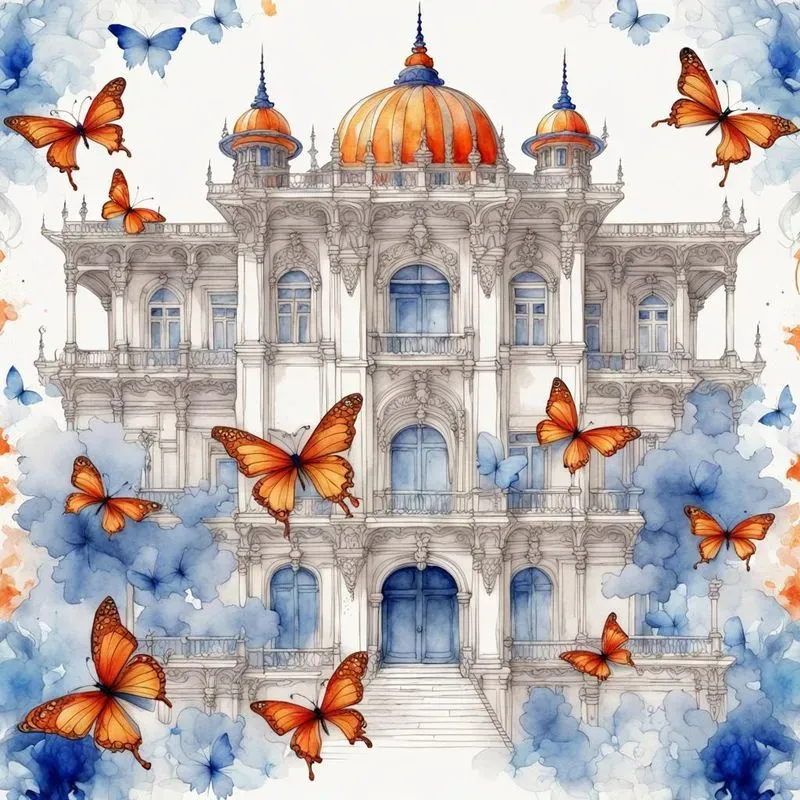 Lineartwatercolor Intricate Cliparts