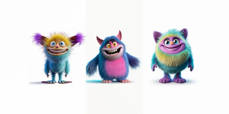 Super Cute 3D Aliens generated by undefined