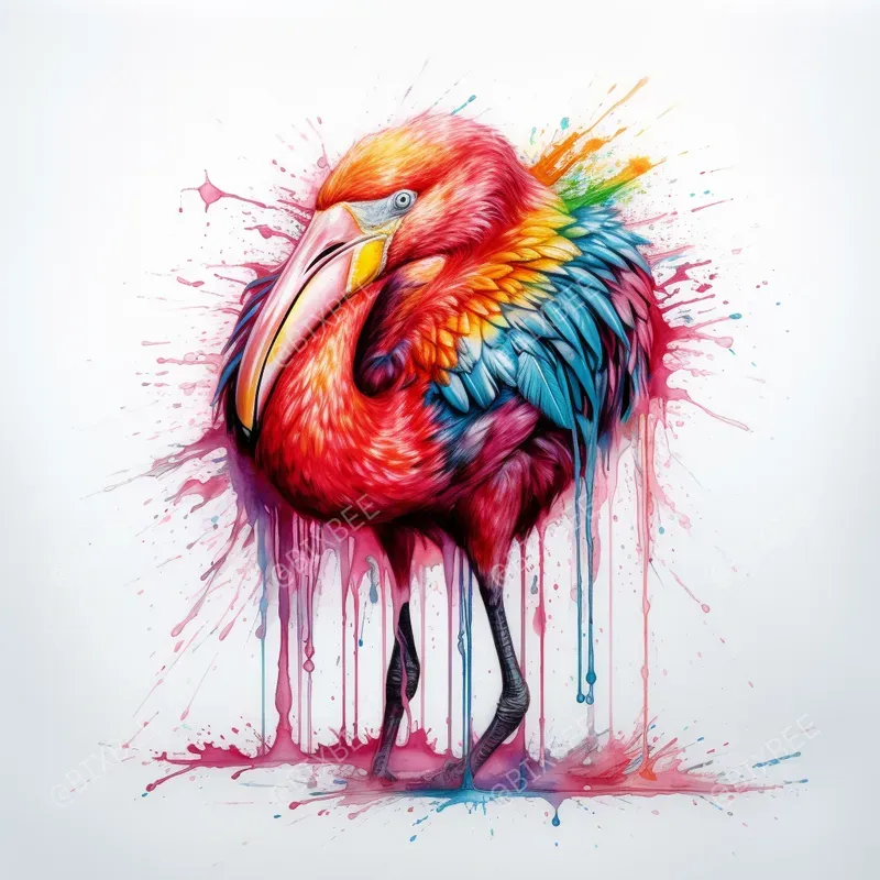 Detailed Rainbow Dripping Drawings