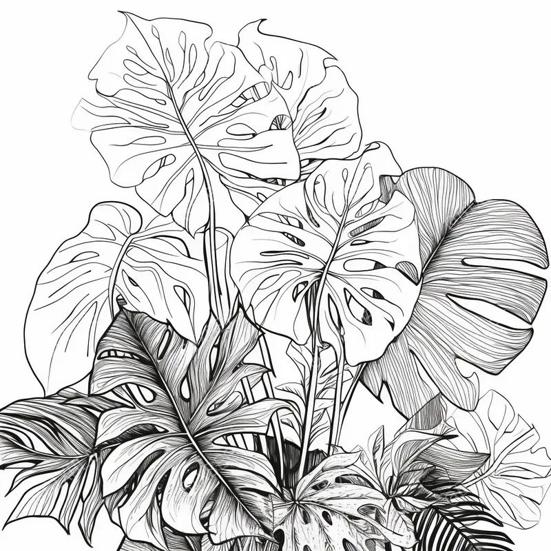 Super Clean Botanical Coloring Pages