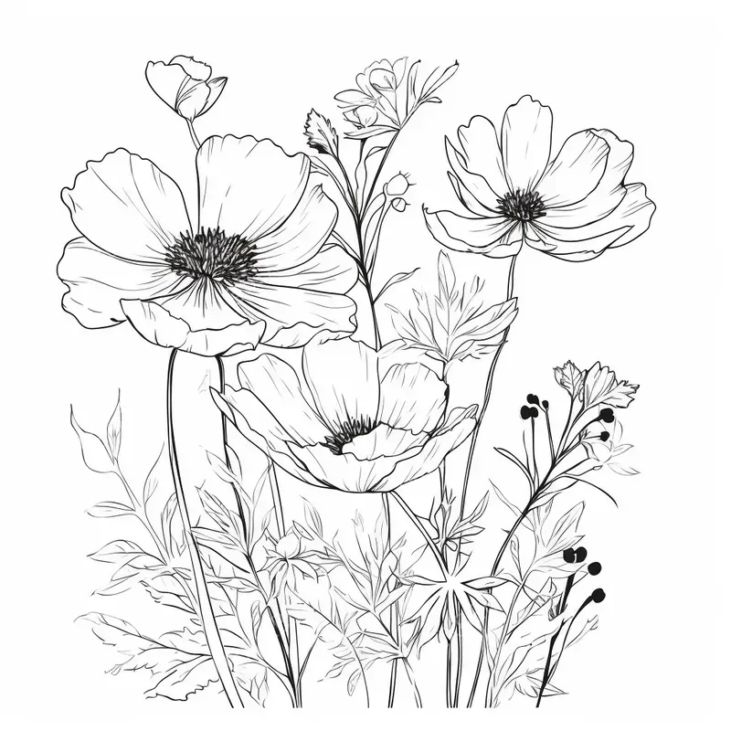 Super Clean Botanical Coloring Pages