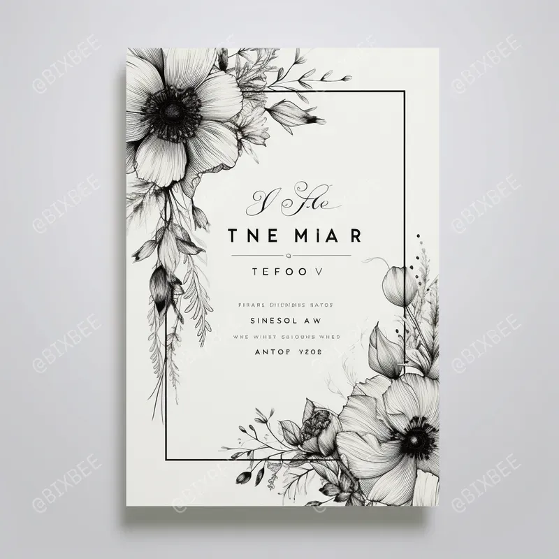 Minimalistic Wedding Invitations