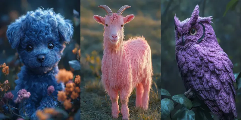 Colored Animals generated by undefined