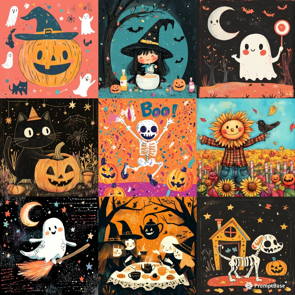 Whimsical Halloween Critters