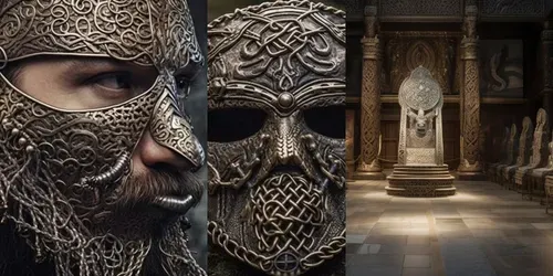 Decorative Norse Viking Art generated by midjourney