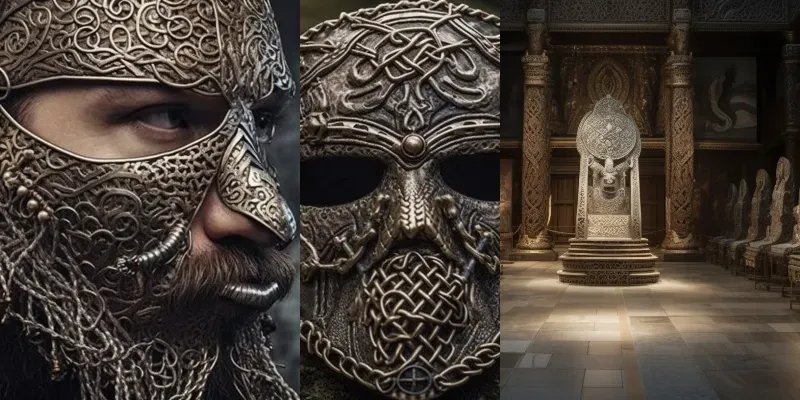 Decorative Norse Viking Art generated by undefined