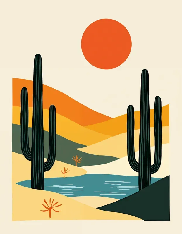Ikko Tanaka Illustration Inspired  Style