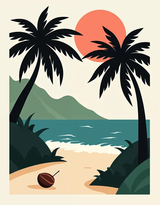 Ikko Tanaka Illustration Inspired  Style