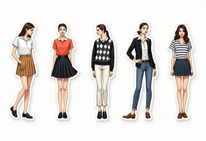 Sticker Fashion Illustration