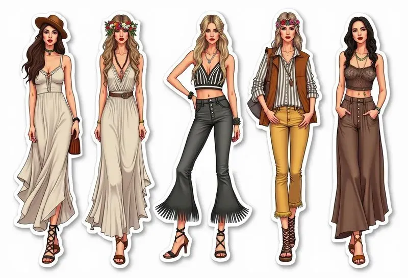 Sticker Fashion Illustration