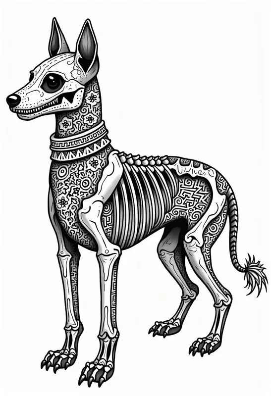 Coloring Book Days Of The Dead