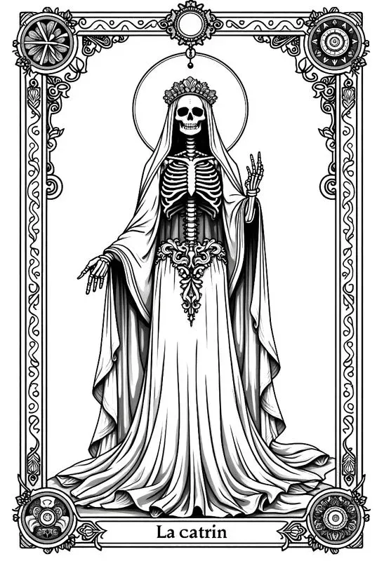 Coloring Book Days Of The Dead