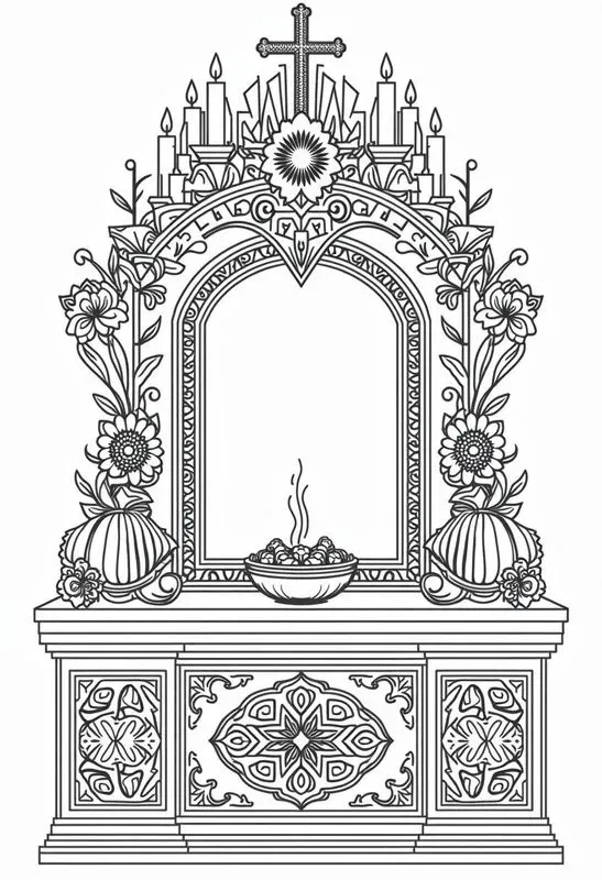 Coloring Book Days Of The Dead