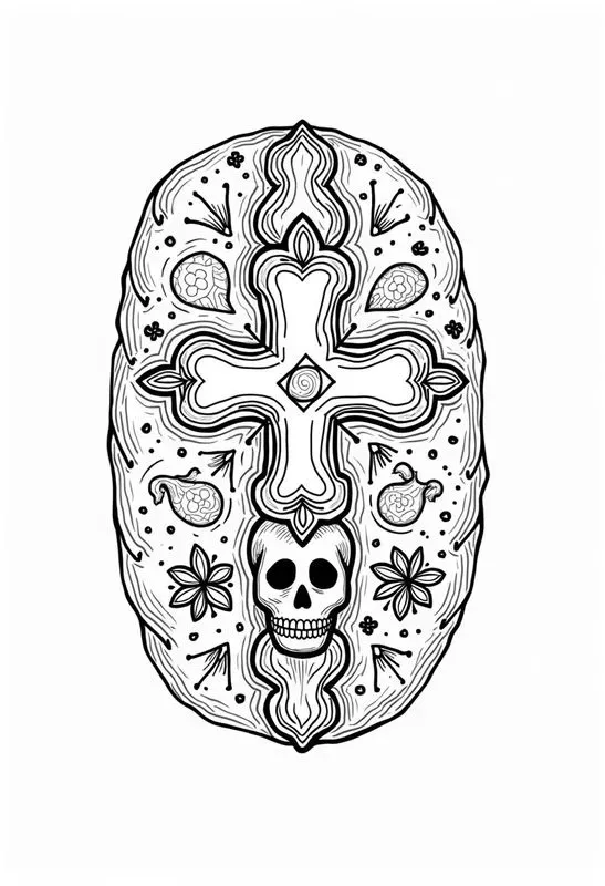 Coloring Book Days Of The Dead