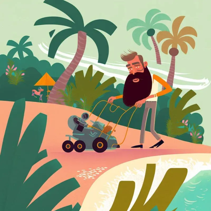 Flat Retro Cartoon