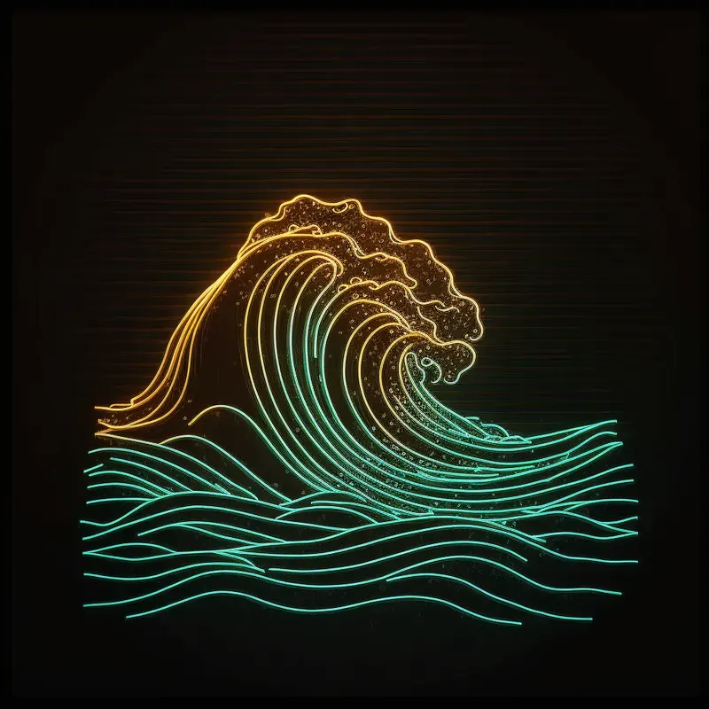 Neon Magic Drawings