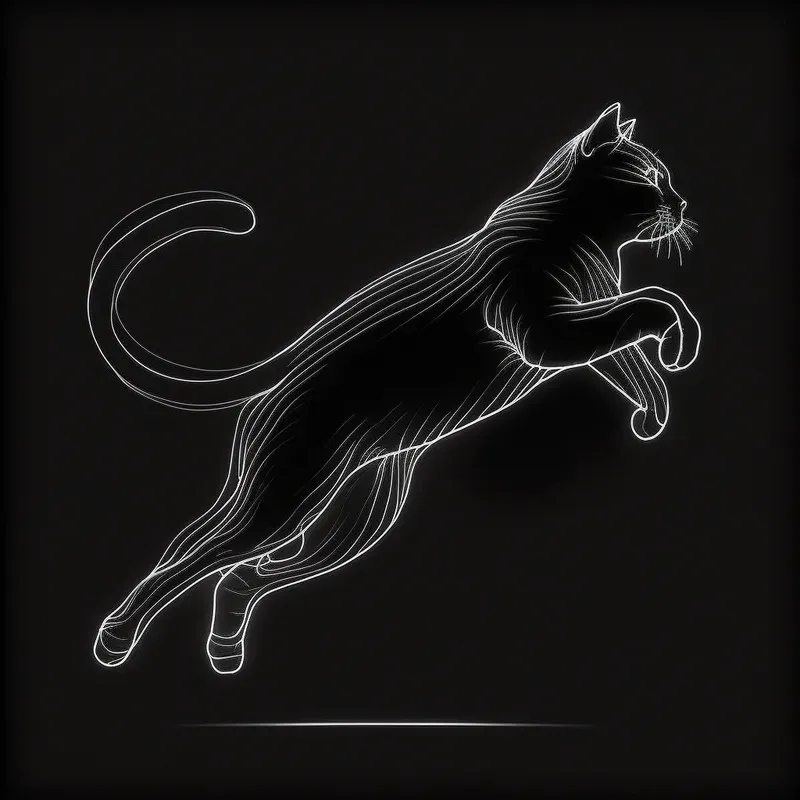 Neon Magic Drawings