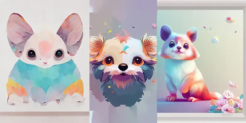 Cute Animal Art for Kids generated by undefined