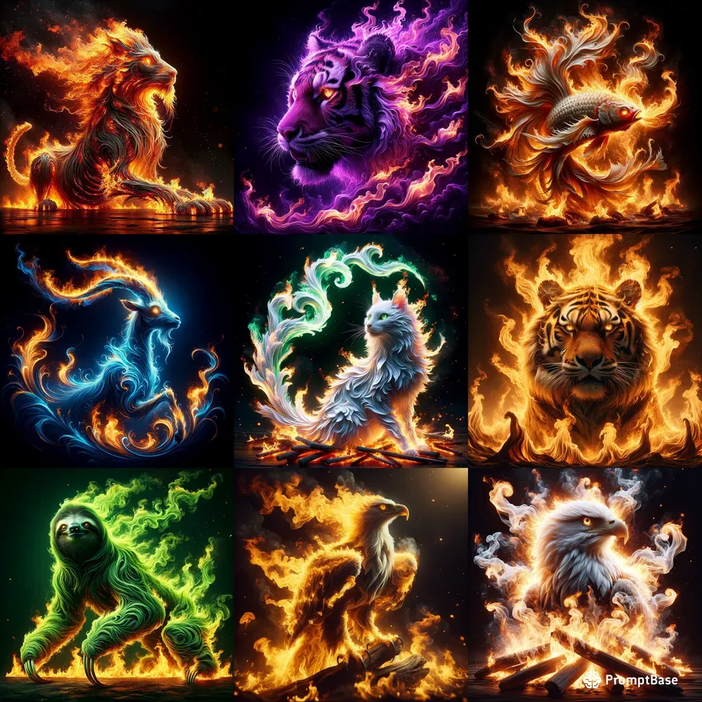 Magnificent Creatures Painted With Fire