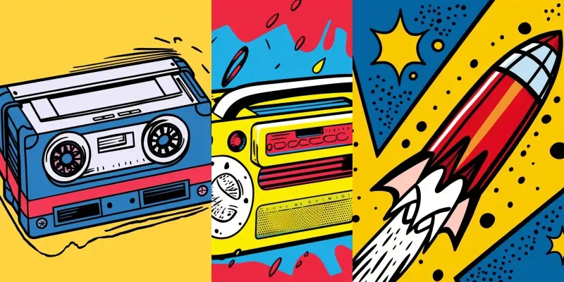 Tshirt Design Retro Pop Art generated by undefined
