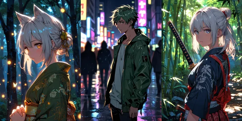 Versatile Anime Characters generated by undefined