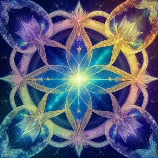 Cosmic Sacred Geometry Fractals
