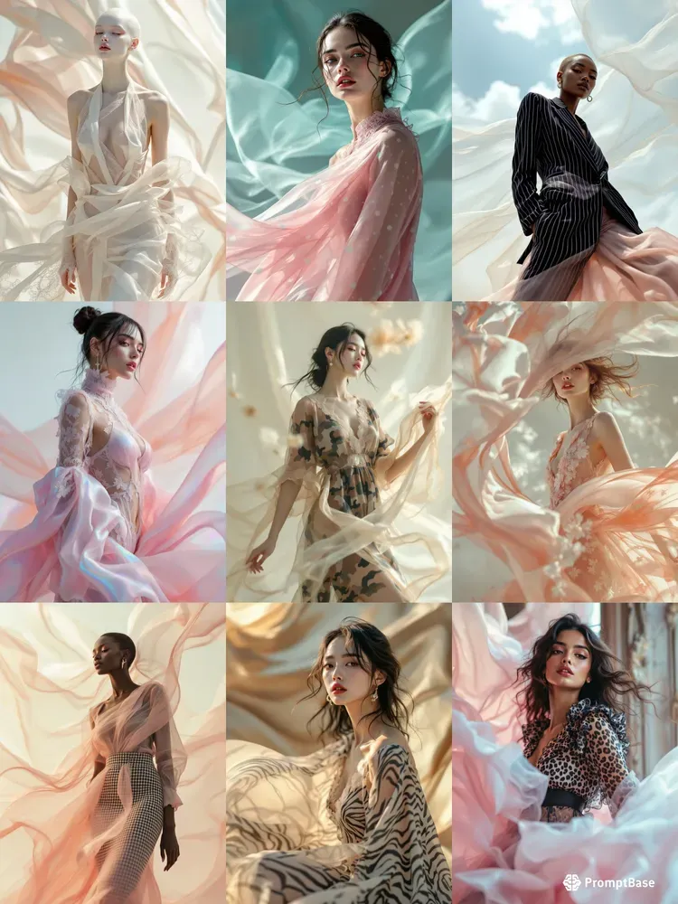 Ethereal Pastel Fashion Editorial Photos