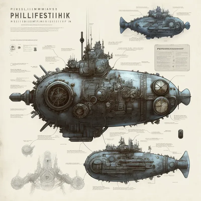 Frostpunk Style Product Blueprints