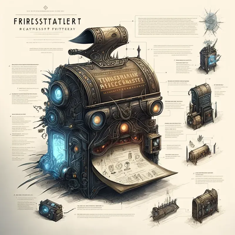 Frostpunk Style Product Blueprints