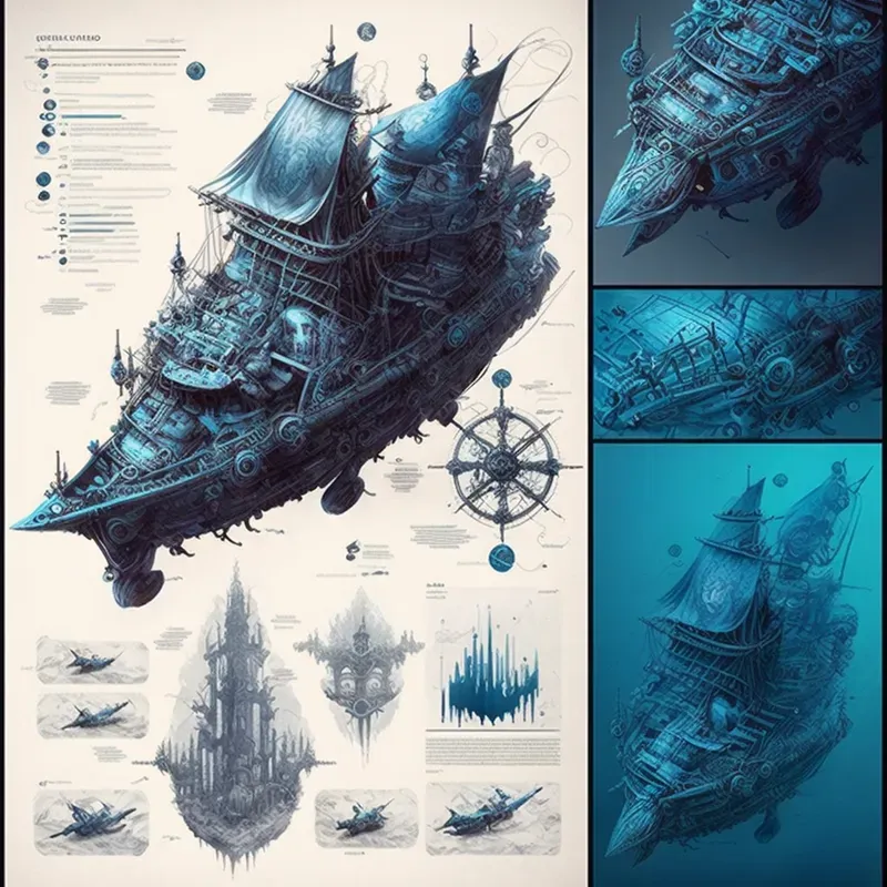 Frostpunk Style Product Blueprints