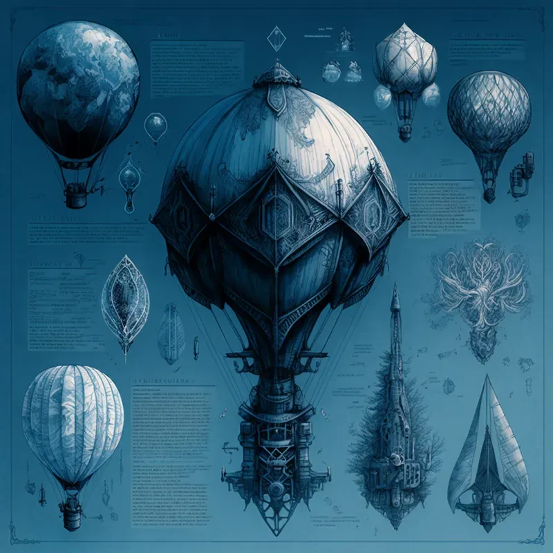 Frostpunk Style Product Blueprints