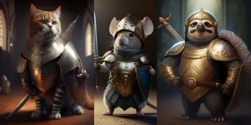 Medieval Armor Themes generated by midjourney
