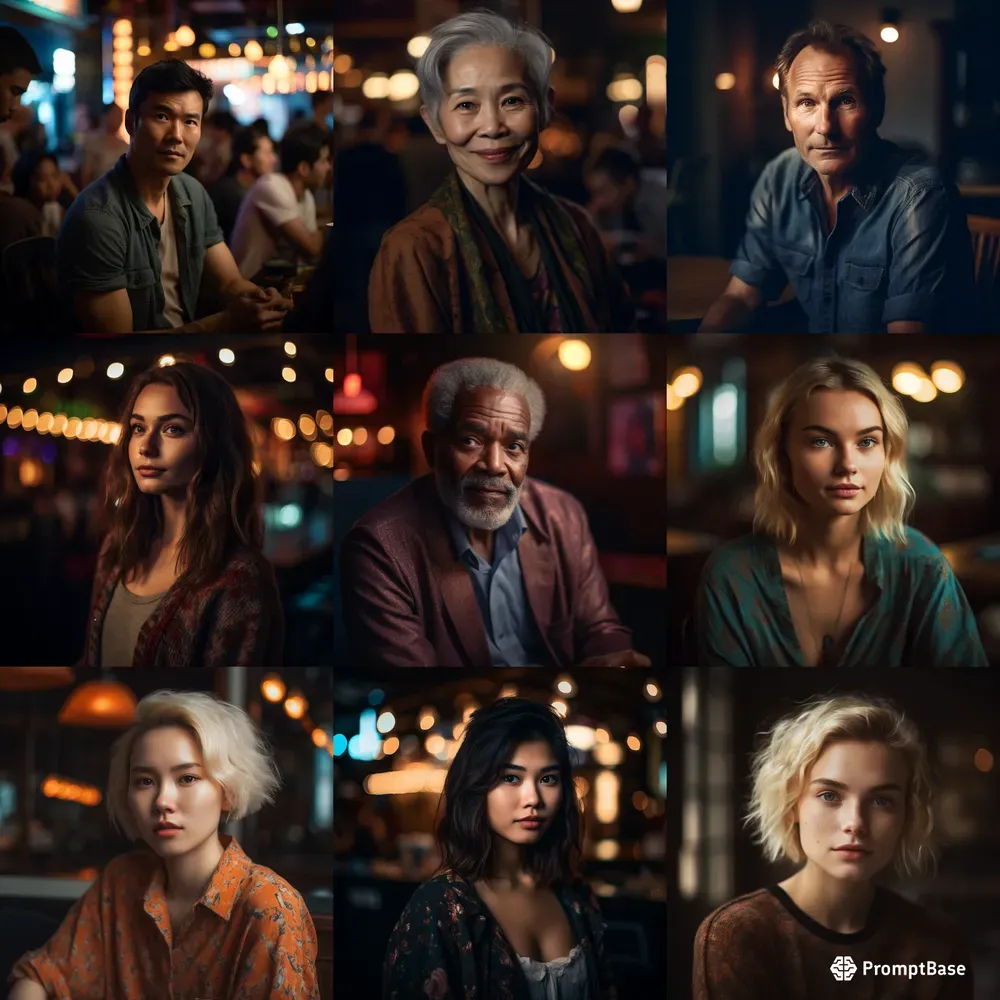 Beautiful Realistic Portraits At Night
