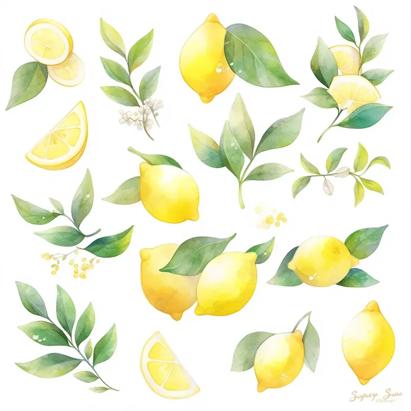 Soft Watercolor Clipart Sets
