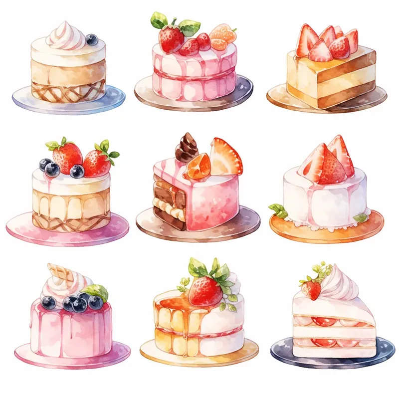 Soft Watercolor Clipart Sets