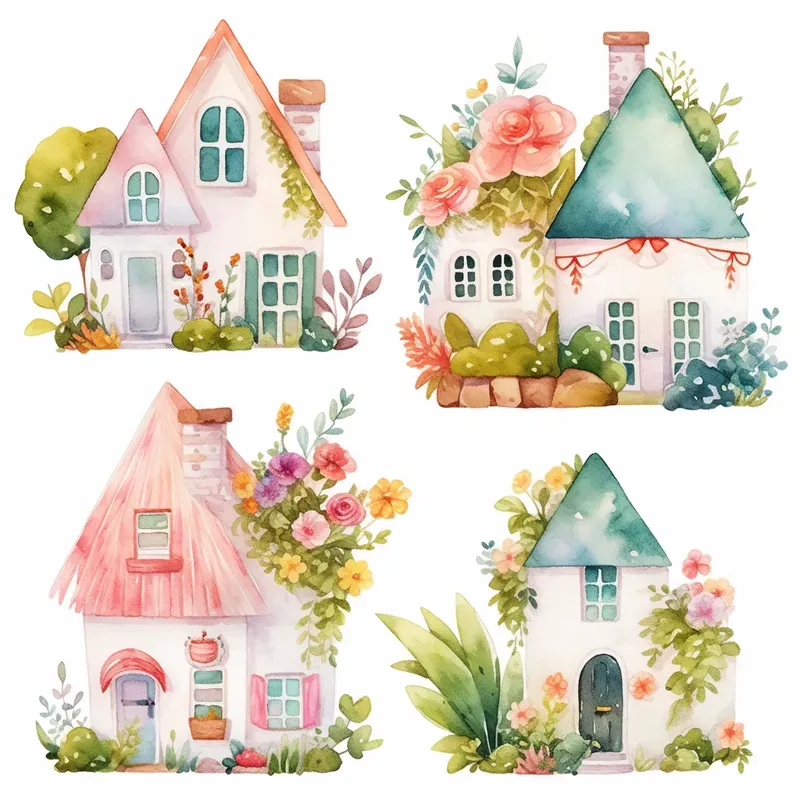 Soft Watercolor Clipart Sets