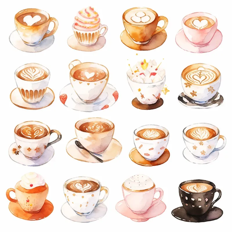Soft Watercolor Clipart Sets