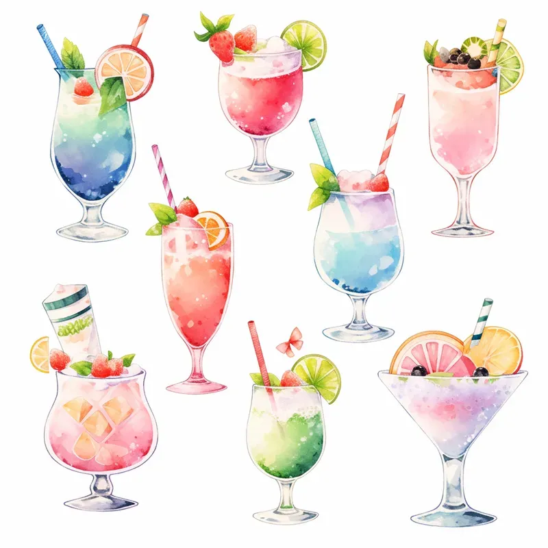 Soft Watercolor Clipart Sets