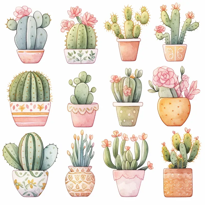 Soft Watercolor Clipart Sets