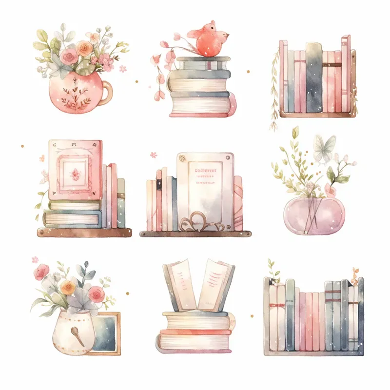 Soft Watercolor Clipart Sets